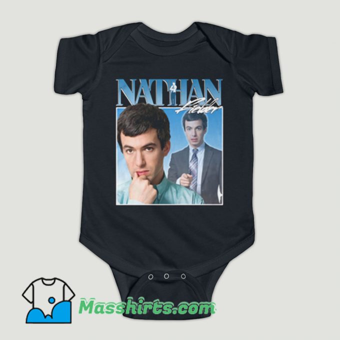 Funny Nathan Fielder Retro Baby Onesie