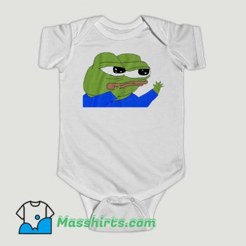 Funny Pepe Milky Frog Baby Onesie