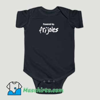 Funny Powered by Frijoles Baby Onesie