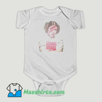 Funny Princess Leia Rebel David Bowie Star Wars Baby Onesie
