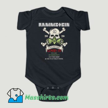 Funny RAMMSTEIN 2020 Pandemic Covid 19 Baby Onesie