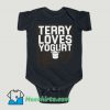 Funny Terry Loves Yogurt Brooklyn 99 Baby Onesie