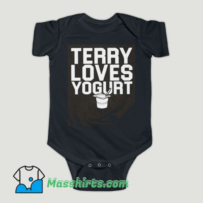 Funny Terry Loves Yogurt Brooklyn 99 Baby Onesie