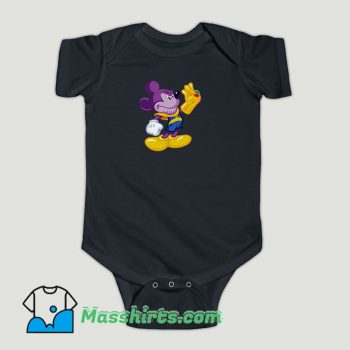 Funny Thanos Mickey Mouse Baby Onesie