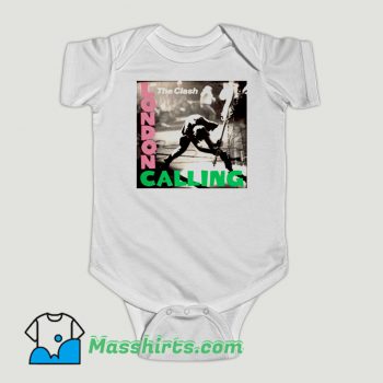 Funny The Clash London Calling English Punk Rock Baby Onesie