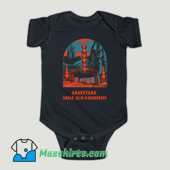 Funny Uncle Acid And The Deadbeats Graveryard Baby Onesie