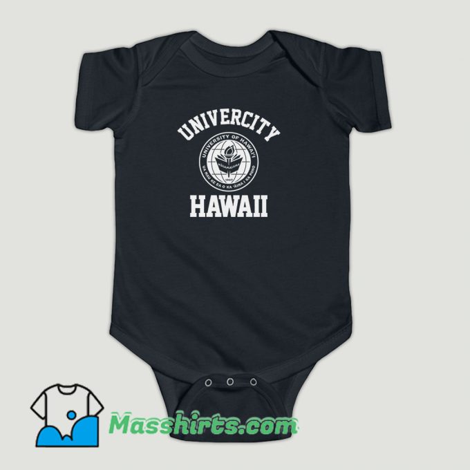 Funny University of Hawaii at Manoa Baby Onesie