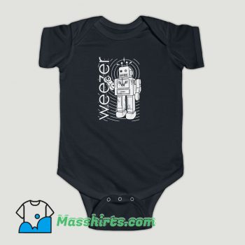Funny Weezer Robot Baby Onesie