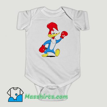 Funny Woody Woodpecker Boxing Baby Onesie