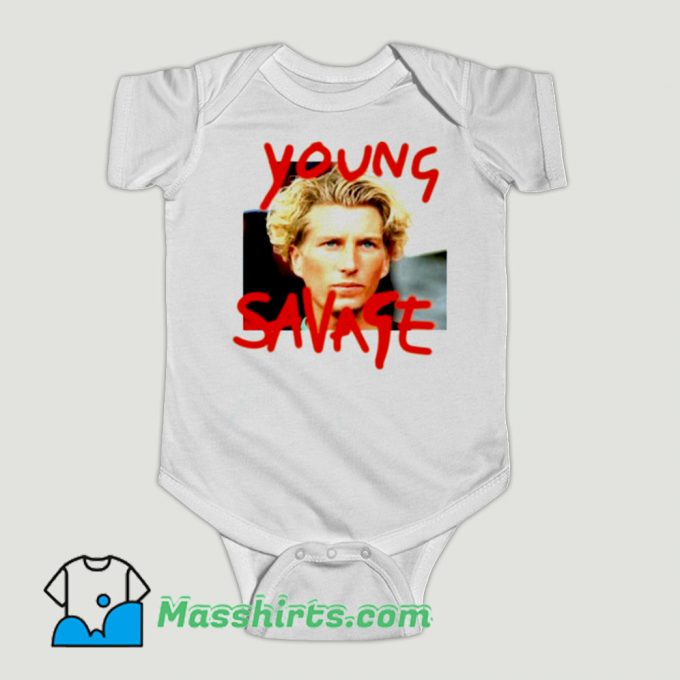 Funny Young Savage Baby Onesie