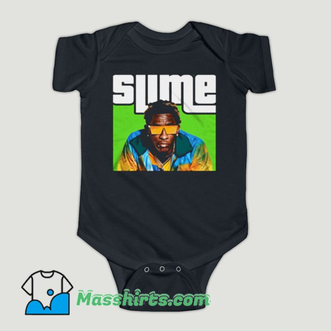 Funny Young Thug SLIME Thugger Baby Onesie