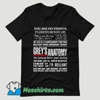 Greys Anatomy Quote T Shirt Design