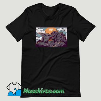 Kaiju Kiss Godzilla T Shirt Design