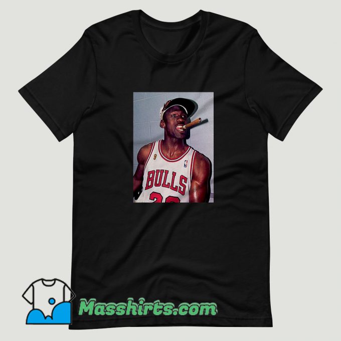Michael Jordan Cigar Smoke Champions T Shirt Design