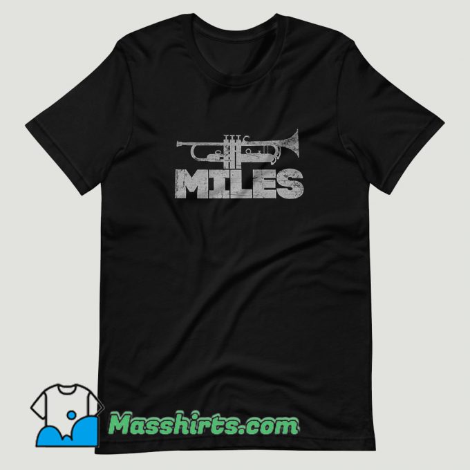 Miles Davis Trumpet Logo T Shirt Design