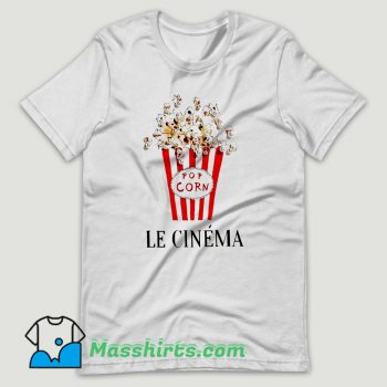 Pop Corn Le Cinema T Shirt Design