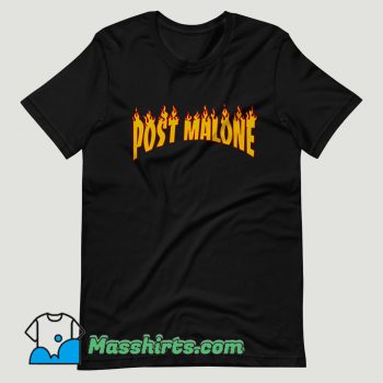 Post Malone Thrasher Flame T Shirt Design