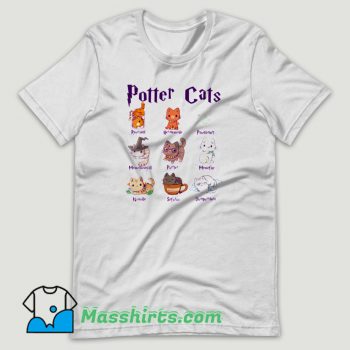 Potter Cats Cute Harry Potter T Shirt Design