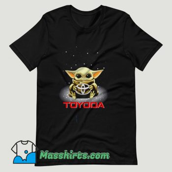 Star Wars Baby Yoda hug Toyota T Shirt Design