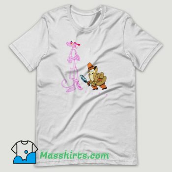 The Pink Panther Inspector Clouseau Cartoon T Shirt Design