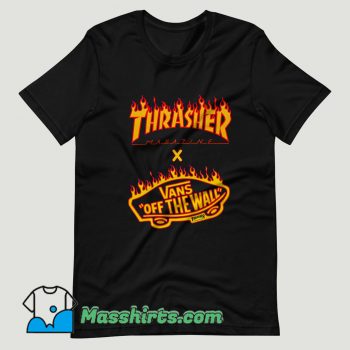 Thrasher x Vans Flame Collaboration T Shirt Design