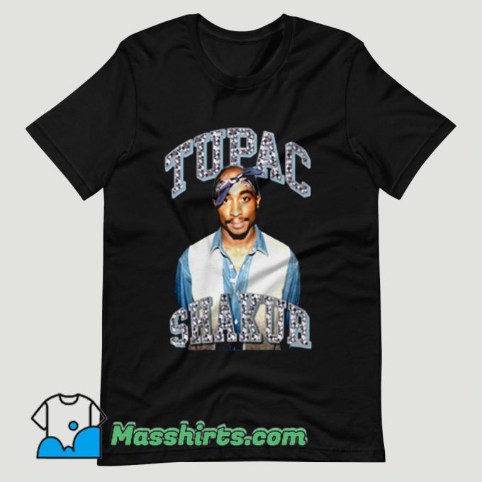 Tupac Shakur Glitter Rap T Shirt Design