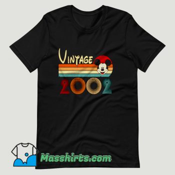 Vintage 2002 Mickey Mouse 18th T Shirt Design