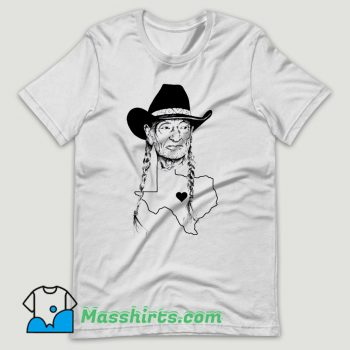 Willie Nelson Texas Love T Shirt Design