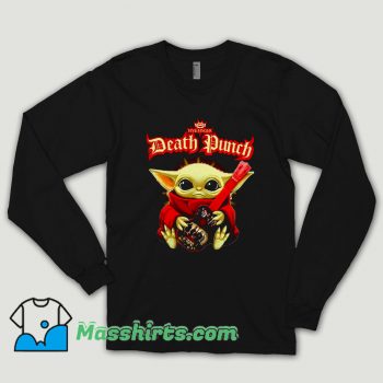 Baby Yoda Hug Guitar Five Finger Death Punch Long Sleeve Shirt