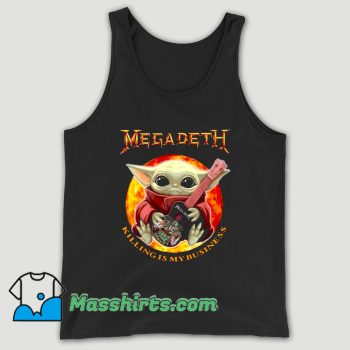 Baby Yoda Hug Guitar Megadeth Killing Is My Business Unisex Tank Top