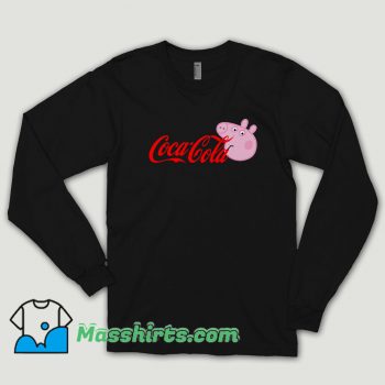 Coke Peppa Pig Parody Long Sleeve Shirt