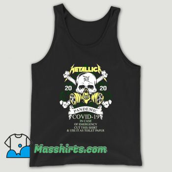Metallica 2020 Pandemic Covid 19 In Case Of Emergency Cut This Unisex Tank Top