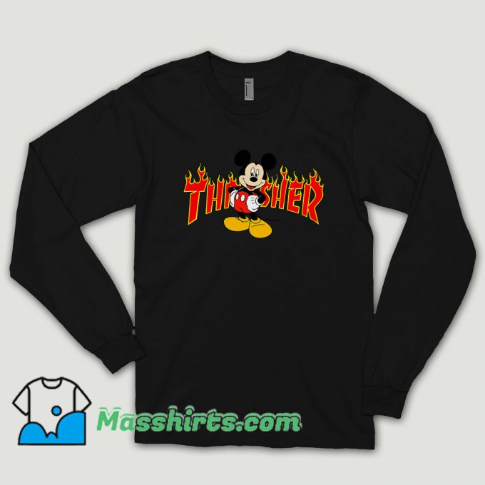Mickey Mouse X Thrasher Long Sleeve Shirt