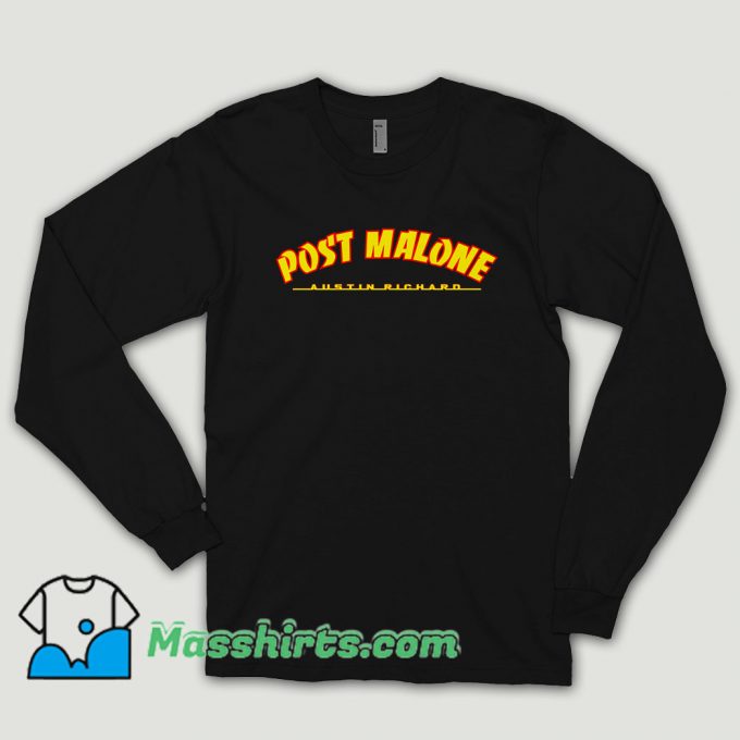 Post Malone Thrasher Logo Long Sleeve Shirt