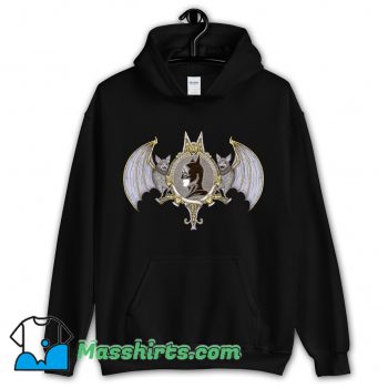 Funny Cartoon Bat Crest Hoodie Streetwear