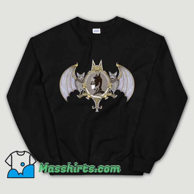 Cartoon Bat Crest Sweatshirt