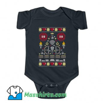 D-20 Sweater Ugly Christmas Baby Onesie