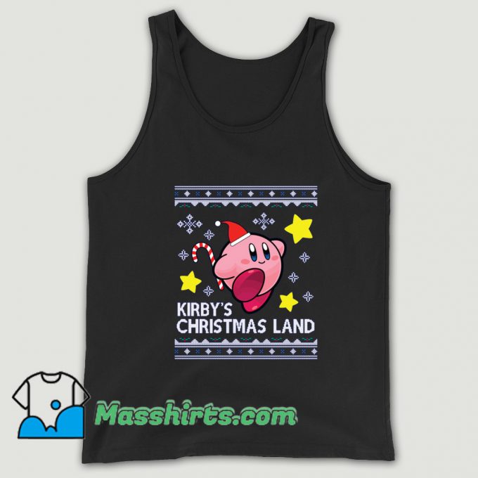 Kirby Christmas Land Knit Tank Top