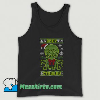 Obey Cthulhu Sweater Ugly Christmas Tank Top