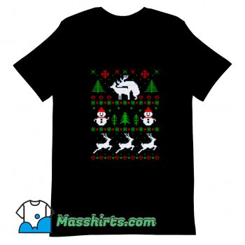 Romantic Reindeers T Shirt Design