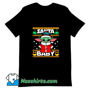 Santa Baby Yoda Christmas T Shirt Design