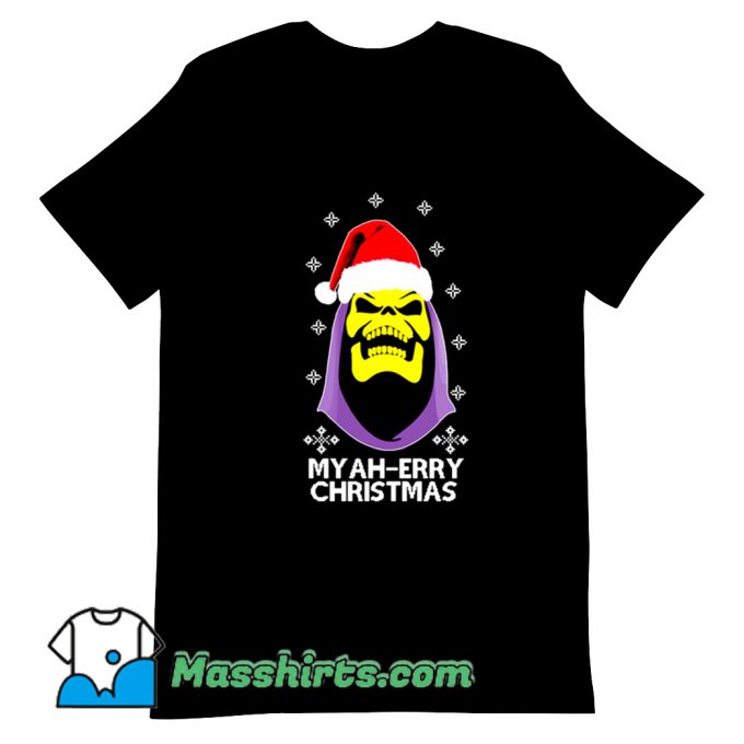 Skeletor Myah Merry Christmas T Shirt Design