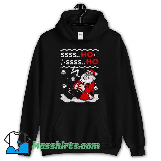 Ssss Ho Santa Claus Ugly Christmas Sweater Hoodie Streetwear