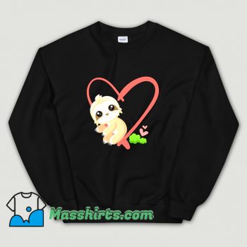 Baby Sloth Valentines Day Gift Sloth Sweatshirt
