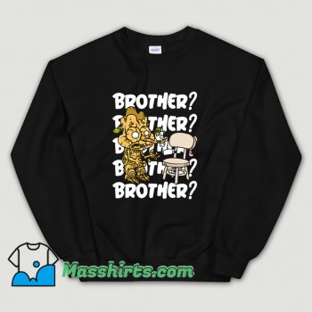 Cheap Brother Cartoon Sweatshirt