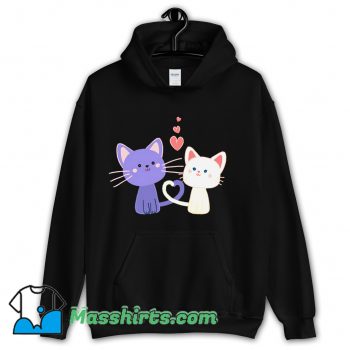 Cat Heart Cat Lover Hoodie Streetwear