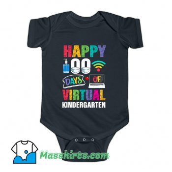 Happy 100 Days Of Virtual Kindergarten Baby Onesie