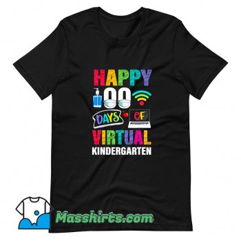 Happy 100 Days Of Virtual Kindergarten T Shirt Design