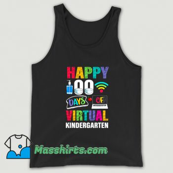 Awesome Happy 100 Days Of Virtual Kindergarten Tank Top