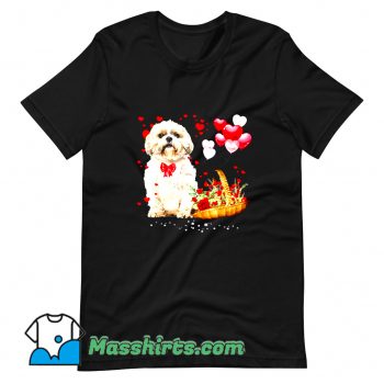 Cheap Shih Tzu Valentines Day T Shirt Design